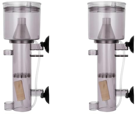 Xnuiasqe 2X Fish Tank Protein Skimmer Aquarium Protein Skimmer Saltwater Filter Internal Tank Filter for Small Coral Aquariums