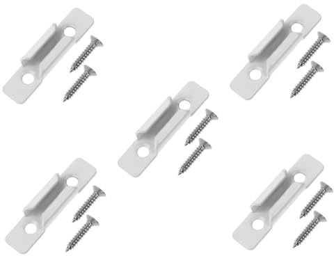 LIFKOME 5 Pièces Serrure de Fenêtre à Battant avec Gâche de Remplacement Accessoire de Verrouillage Coulissant pour Sécurité Renforcée Installation Rapide