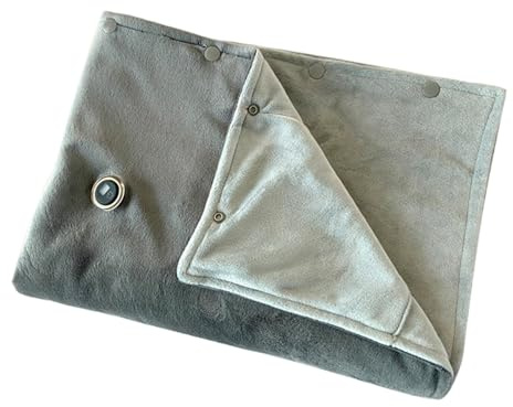 Nudorpn Couverture Chauffante | Châle Portable Rechargeable par USB pour l'hiver | Coussin Chauffant Ajustable à 3 Niveaux pour Genoux, Épaules, Femmes, Hommes, Hiver, Sommeil, Voyage