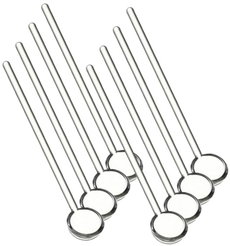 ZUNOXAZ Cucharas para Café Espresso de Vidrio Transparente 2.5x12 Cm Cucharillas Mini Multifunción para Mezclar Café y Postres Uso Doméstico Set 8 Piezas