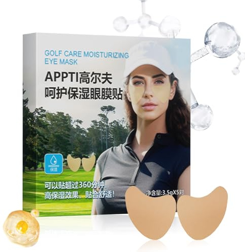 Golf Sonnenschutz Augenmaske,Hydrogel Augenpads mit UV Schutz & Hydration | Sonnencreme Für Frauen Männer Reise Freizeit Outdoor Sportaktivitäten Wandern Radfahren - Frauen Männer Hautpflege Bewusste