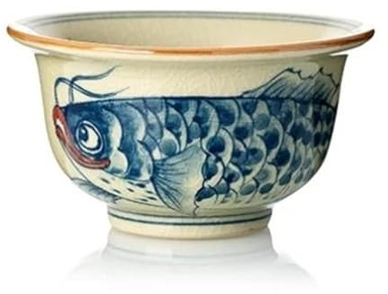 Juegos De Tazas De Té Hermoso Juego Tazas Té Con Apertura Cerámica Para La Ceremonia Del Pescado Pintado A Mano Chinas Antiguas Taza Japonesa Juego De Té De La Tarde