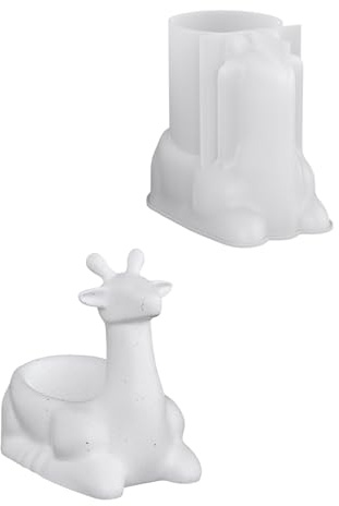 Stampo riutilizzabile in silicone a forma di cervo stampi per candelabri in silicone per fioriere artistiche in resina che fanno accessori per fioriere riutilizzabili