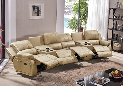 Mapo Möbel Ledersofa Kinosofa Fernsehsofa 5129-Cup-42-3993