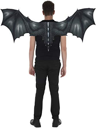 Zac's Alter Ego Very Large Black Bat/Dragon Wings (1m x 0.5m)