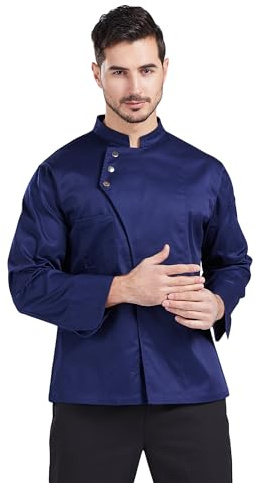 Nanxson Unisex Long Sleeve Chef Jacket Kitchen Restaurant Chef Uniform Work Wear