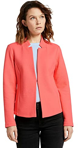 TOM TAILOR Damen Strukturierter Blazer, 26200 - Strong Peach Tone, XL