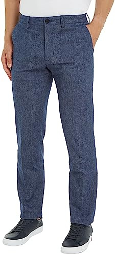 Tommy Hilfiger Herren Hose Chino, Blau (Faded Indigo), 31W / 34L