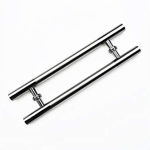 Installieren Sie Türgriffe Rücken an Rücken, polierte, gebürstete Edelstahl-Rundrohrgriffe/Push-Pull-Glastürgriffe/Scheunentor-Schiebegriff-Hardware (800 x 600 mm)