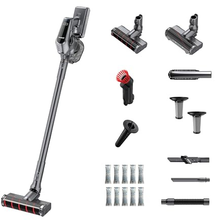 Honeywell VC16 Cordless Vacuum Cleaner, Handheld, + 8 Tools for Better, Easier Cleaning, Dark Silver