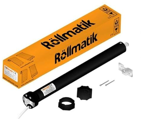 Rollmatik | Motore per Tapparelle Elettriche Portata 60Kg 30Nm Finecorsa Meccanici Predisposto per Pulsante SU/GIU Apertura Automatica Persiane