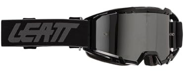 Leatt Unisex-Adult SCHUTZBRILLE Vizion 3.5 IRIZ 35 VLT SCHWARZ Silber X, Black, ONE Size