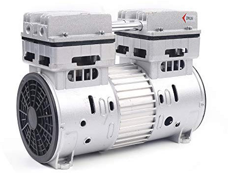 Mudshape 750W Silent Flüsterkompressor lfreies Druckluftkompressor Ölfreies Kompressor Aggregat Kompressoraggregat 8 Bar Läufer 145 L/min 1400RPM