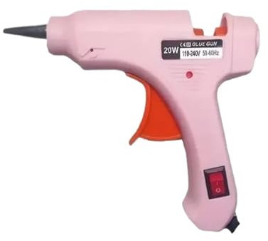 Mini pistolet à colle chaude, pistolet à colle thermofusible filaire 20 W, outil de colle thermofusible industriel à chauffage rapide, pistolet à colle électrique pour projets d'artisanat de bri