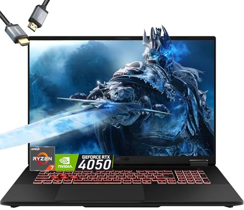 ASUS TUF A16 Gaming Laptop - AMD Ryzen 7 7445HS Beat i7-12650H - RTX 4050 - Backlit Keyboard RGB - 16 WUXGA 144Hz -16GB DDR5 RAM -1TB PCIe SSD -Windows 11 -Portatil Gamer PC Copilot -2025