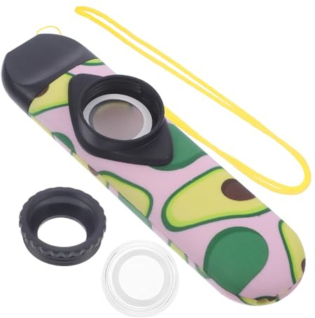 Mikinona Kazoo für Erwachsene und Kinder Tragbares Mundinstrument aus Abs mit Anti Verlorenem Band Fein Poliert für Unterwegs Spielende Musikliebhaber