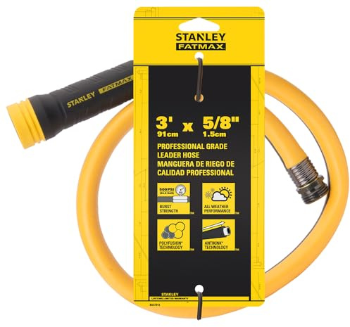 STANLEY BDS7913 FATMAX - Tubo da giardino professionale per polifusione, 91 x 1,5 cm, colore: giallo, nero