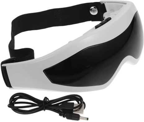 DEARMAMY Masajeador de Ojos Electrónico Práctico Usb, Tamaño Pequeño, Diseño Ergonómico Control de Intensidad y Temperatura, para Aliviar la Fatiga Ocular Diaria, Uso Hogar y Oficina