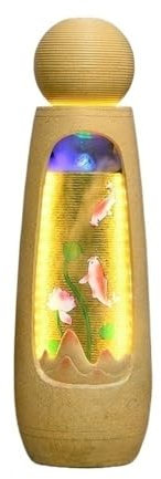 LICONG-2020 Floor Fountains Outdoor Floor Standing Fountain with LED Lights for Porch, Deck, Garden, Backyard Garden Fountain