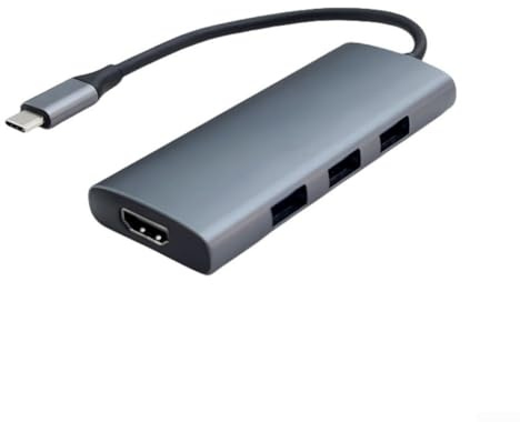 Adaptador de estación de acoplamiento multifunción 7 en 1, con lector de tarjetas SD, puertos USB 3.0, transferencia de datos, compatible con portátiles y portátiles