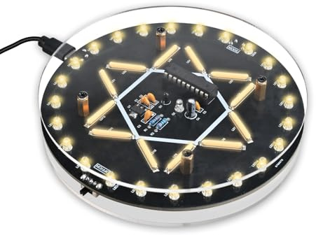 ICrduioo DIY Futuristisches LED Regal Löt Bausatz mit Sensor, Interaktives Licht Projekt zum Löten Lernen, STEM Technik Geschenk für Erwachsene & Jugendliche Lötset