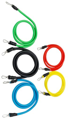 QUXVUIS 11 pack/lot bandes à haute élasticité portables et fessiers et bandes de résistance d'entraînement physique avec avec poignées