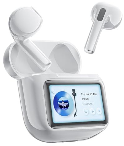 Ecouteurs Bluetooth sans Fil Ecouteurs Bluetooth 5.4 ENC Réduction de Bruit Mic HiFi Son Stéréo IPX7 Étanche Contrôle Tactile 48 Lecture Heures Durée pour iPhone/iOS/Samsung/Android