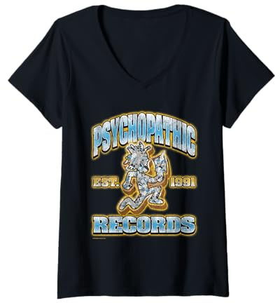 Women's ICP Psychopathic Records Diamond Hatchetman 1991 Music V-Neck T-Shirt