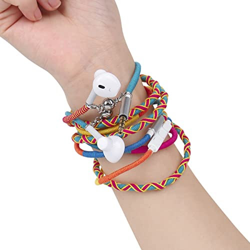 URIZONS Auricolari Regalo Auricolari Intrauricolari, cablati Audio Stereo con Microfono con Jack 3,5 mm per Tablet, Android Smartphone, MP4, MP3 Lettori Tessuto a Mano in Intrecciatura