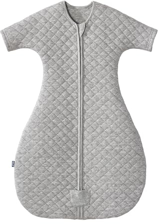 HALO Easy Transition SleepSack, Baby Sleep Sack Wearable Blanket, 100% Cotton, Soft & Breathable, 1.0 TOG, Helps Transition from Swaddle for Infants, Heather Grey, Small