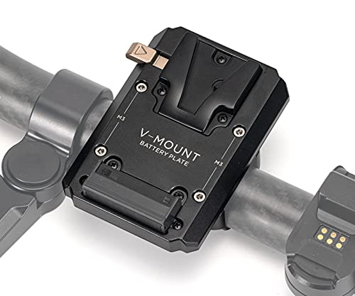 Tilta V-Mount Akkuplatte für Ring Grip, Basic oder Advanced Ring Grip Kompatibel mit DJI RS 2/RS 3/RS 3 PRO, Kabellose Verbindung Konstante Leistung Robust Langlebig - Schwarz TGA-RG-V | Kompatibel mit DJI RS5/RS3/RS3 Pro/RS2, Kompatibel mit Jeder V-Mount-Batterie, Kabellose Verbindung,Konstante Stromversorgung