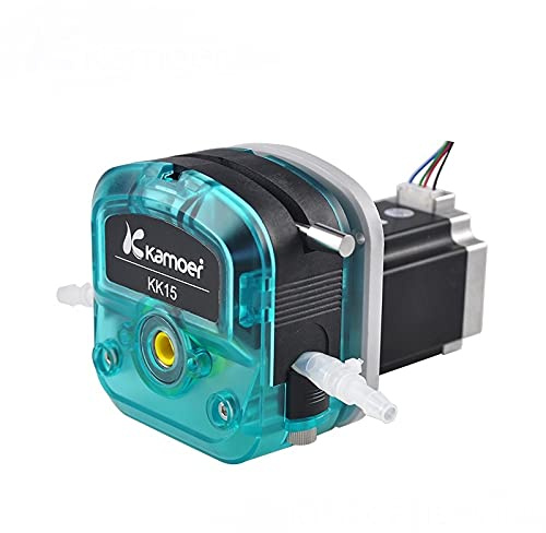 Kamoer KKTS bomba peristáltica de alto flujo 24v motor paso a paso velocidad ajustable (24V, tubo de silicona, 7.9mm ID × 11.1mm OD,1600ml/min)