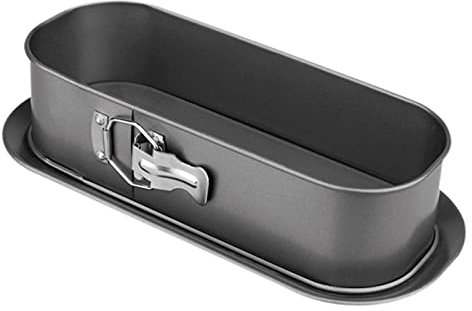 Tradineur - Molde rectangular desmontable con bandeja antiadherente para horno - 35 x 11,5 x 8,2 cm