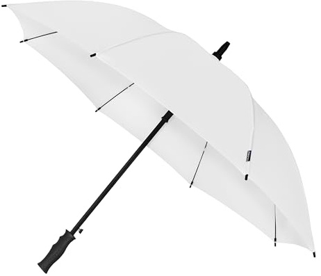 Falcone - Kompakter Winddichter Regenschirm - Automatik - 102 cm - Weiß