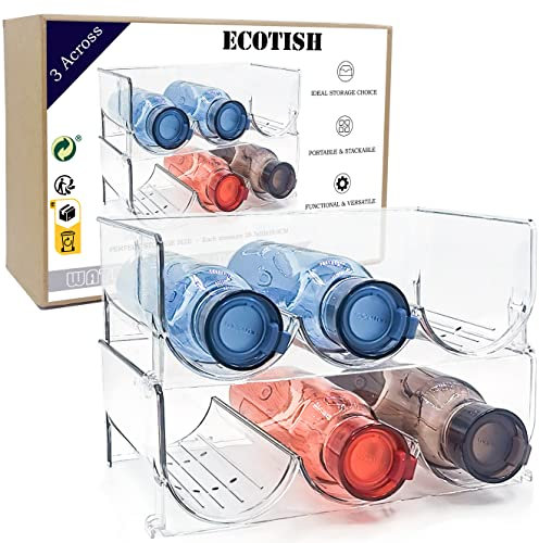 2er-Pack stapelbares Flaschenregal Weinflaschenregal für Wasserflaschen Wein und Trinkflaschen stilvoller Flaschenregal für die Küche und Vorratskammer,Organisationsregal für Arbeitsplatten