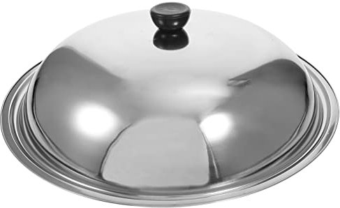 CALLARON Deckel 46 Cm -Topfdeckel Kochtopfdeckel Pfannendeckel Suppentopfdeckel Bratpfannen Wokdeckel Bratpfannenabdeckung Küchengeschirrdeckel Ersatzzubehör 36Cm Pfannendeckel 28 Cm Metall
