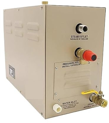 TAITUS Dampfduschgenerator, 4/6/7/8 kW Sauna-Spa-Dampfnerator, 380 V for Heim-Dampfdusche, Digitale Steuerung, Saunaraum-SPA-Dampfbadmaschine(AT-80 8KW 380V)