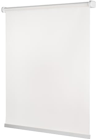 Ventanara® Rollo ohne Bohren schnurlos Springrollo inklusive Klemmträgern (Weiss (tageslicht), 90 x 150 cm)