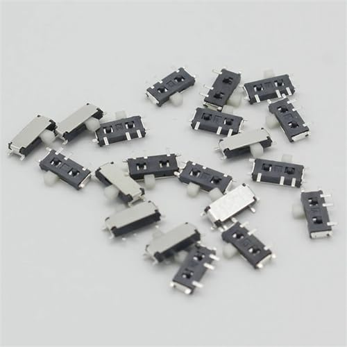 Mini interruttore a scorrimento a 7 pin On-OFF Interruttore a levetta micro a scorrimento a 2 posizioni 1P2T H = 1,5 mm Interruttore a scorrimento orizzontale in miniatura SMD 20 pezzi