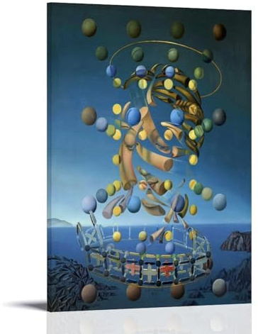 HBEOOP Salvador Dali berühmte Farbe (die maximale Geschwindigkeit von Raphaels Madonna), Poster, Leinwandkunst und Wandkunst, Bilddruck, moderne Familienschlafzimmer-Dekoration, 50,8 x 76,2 cm