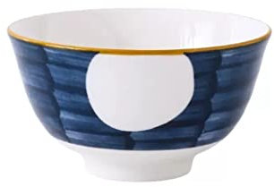 IMEITE Insalatiera Ciotola in ceramica for uso domestico 10 set Ciotola di riso creativa Ciotola in ceramica da 5 pollici Ciotola di riso semplice Ciotole Di Pasta(Color:C,Size:L)