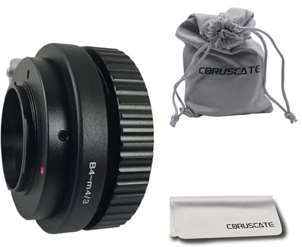 B4 (2/3 Zoll)-M4/3 Objektivadapter, kompatibel mit B4 (2/3 Zoll) Objektiv auf Micro Four Thirds (M4/3 MFT) Mount Kameras: EPL7, EPL6, EPL5, EPL3, EPM1, EP2, EPL2, GX85, GX80, GX9, GX8, GX7, BGH. 1,