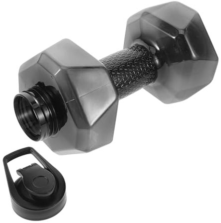 HANABASS Dumbbell Shaped Water Bottle Dumbbell Shape Bottle for Gym Running Outdoor Exercise Hydration