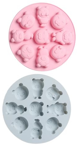 SHOWERORO Stampo in Silicone per Maialini e Torta, Set 2 Pezzi, Ecologico, Pratico da Forno per Dolci Creativi, Uso Domestico e Professionale