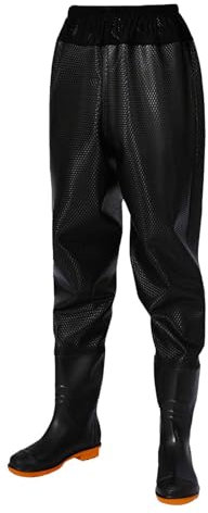 Wathose für Herren, Wathose zum Angeln, wasserdicht, atmungsaktiv, ultraleicht, zum Angeln, Wathose zum Angeln, rutschfest, wasserdicht, PVC, Wathose mit Stiefeln, atmungsaktive Hüftstiefel, Wathose
