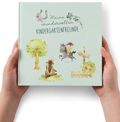 Meine wundervollen Kindergartenfreunde: Pferde | Für 26 Freunde & 4 Erzieher. Mit Geburtstags- & Bilderseite! Das ideale Freundebuch für die Kita von 3-6 Jahren.