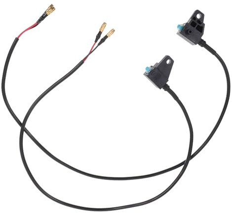 HORIALENCE 1Paar Motorrad Bremslichtschalter Wasserdichter off Schalter Mit Kabel Links Rechts FüR Vorder- Und Hinterradbremsen Schnelle Reaktion Einfache Installation