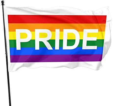 Bandera del orgullo gay LGBT de 90 x 150 cm para decoración de jardín y exterior