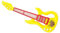 Juguete de Guitarra para Niños, Juguete de Piano de Guitarra Fun Plástico Promocione el Aprendizaje de Colores Portátiles Bonitos para Al Aire Libre (Yellow)