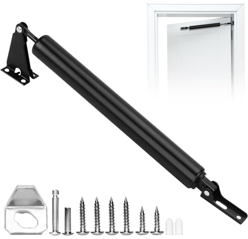 Ferme Porte Automatique Groom Fermeture Porte Ferme Portes Interieur Ferme-Porte à Ressort Porte Pneumatique Silencieux avec Vitesse de Fermeture Réglable pour Maison Chambre Bureau